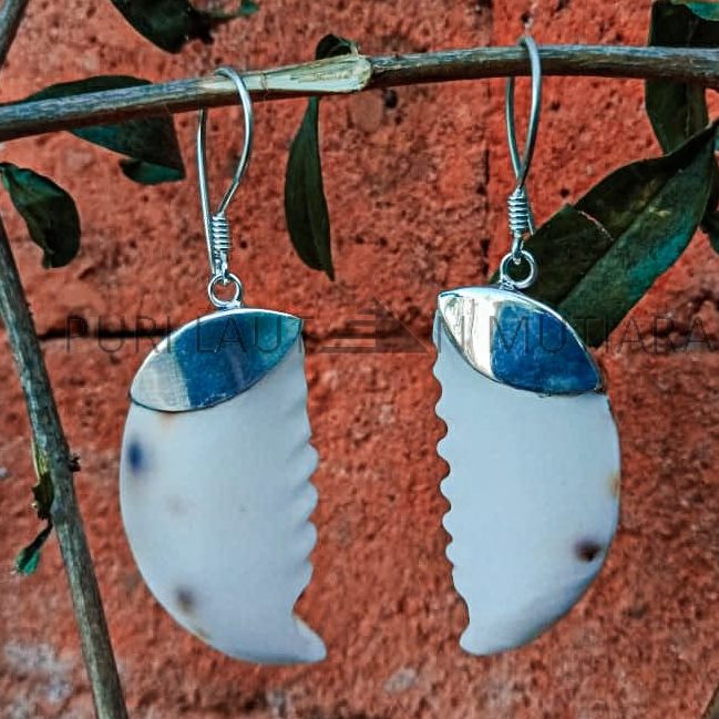 KA-ER021-Raw Shell Earring