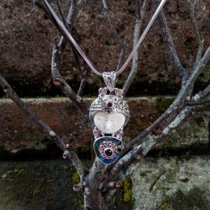 NY-MFPD022-Bone Moonface Pendant
