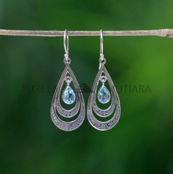 IER045-Sterling Silver Teardrop Earrings