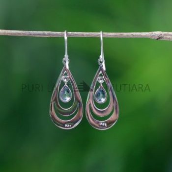 IER045-Sterling Silver Teardrop Earrings