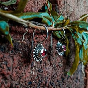E167-Sunshine Granulation Earrings