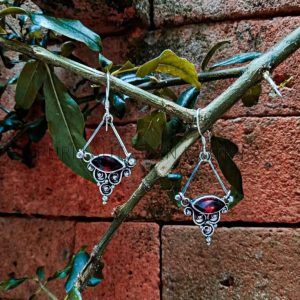 ER19012-Dangling Earrings With Marquise Gemstone