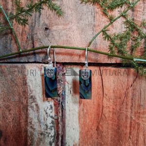 ES0110-Rectangle Abalone Earrings