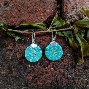 ESKY07-Plain Caps Round Shell Earrings