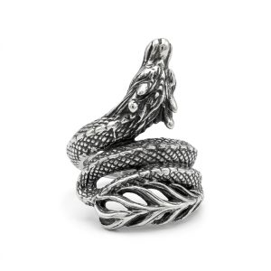 KA-R014-Sterling Silver Dragon Wrap Ring