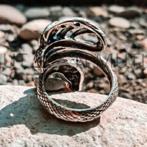 KA-R014-Sterling Silver Ring Dragon Design
