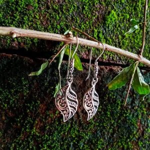 NY-ER058-Leaf Earrings With Fancy Ear Hook
