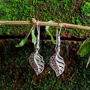 NY-ER058-Leaf Earrings With Fancy Ear Hook