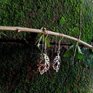 NY-ER071-Leaf Shape With Fancy Ear Wire