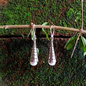 NY-ER079-Cone Shape Earrings With Pearl