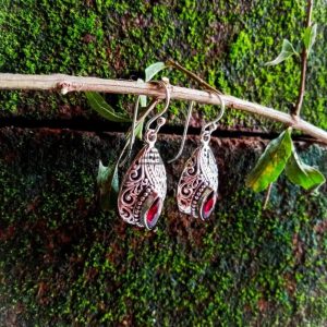 NY-ER080-Drop Shape Earrings Bali Design