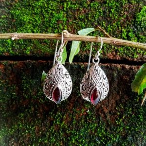 NY-ER080-Drop Shape Earrings Bali Design
