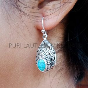 NY-ER080-Drop Shape Earrings Bali Design