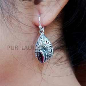 NY-ER080-Drop Shape Earrings Bali Design