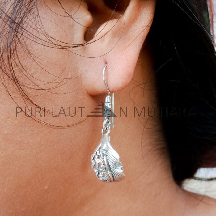 NY-ER086-Curly Leaf Earrings