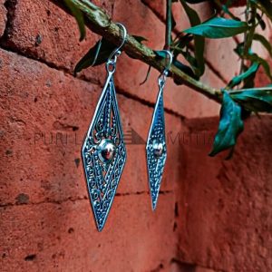 NY-ER110-Silver And Gold Earrings