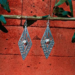 NY-ER110-Silver And Gold Earrings