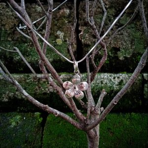 NY-PD021-Silver Sakura Pendant