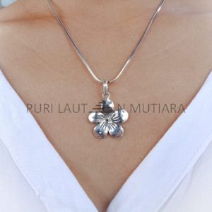 NY-PD021-Silver Sakura Pendant