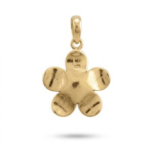 NY-PD021-Brass Hibiscus Pendant