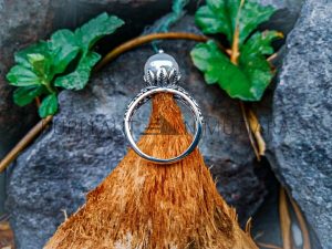 NY-R016-Pearl Ring Spesial Petal Setting