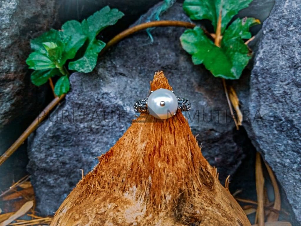 NY-R016-Pearl Ring Spesial Petal Setting