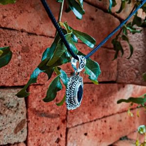 PD19008-Gemstone Pendant Marquise Bali Ornate Design