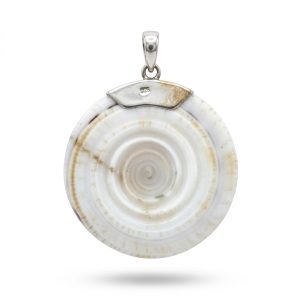 PL-PD001-Silver Pendant Bali Design With Hulun Shell