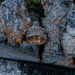R19003-Wide Band Ring Bali Granulation Design