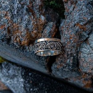 R19008-Wide Band Ring Bali Granulation Design