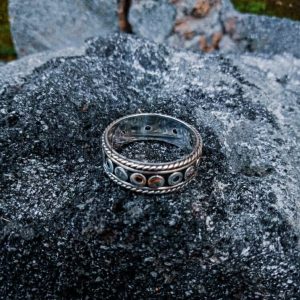 R19012-Simple Band Ring Bali Flat Jawan Design
