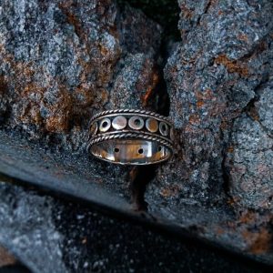 R19012-Simple Band Ring Bali Flat Jawan Design