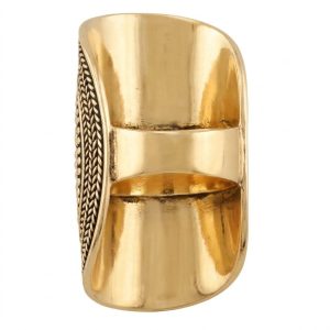 RUK-001-Brass Balinese Granulation Statement Ring