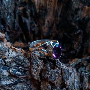 SR001-Large Amethyst Fancy Band Design