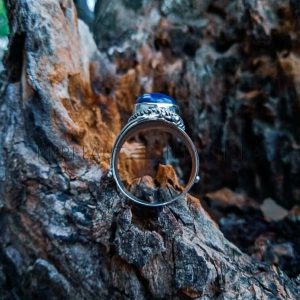 SR003-Large Lapis Ring Handmade
