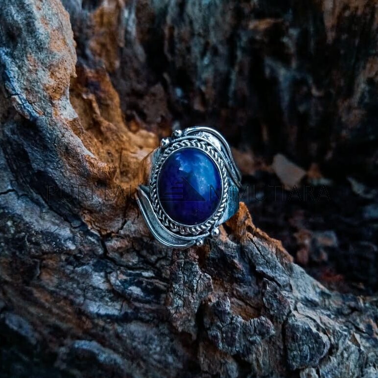 SR003-Large Lapis Ring Handmade