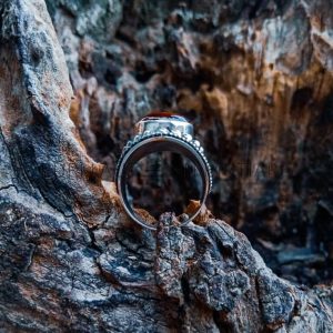 SR006-Amber Ring Handmade Bali Design