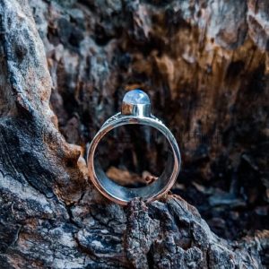 SR007-Rainbow Moontsone Ring Handmade Bali Design