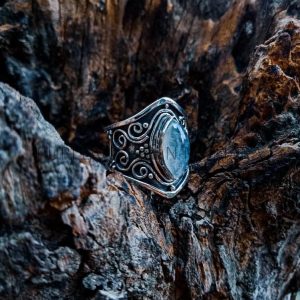 SR007-Rainbow Moontsone Ring Handmade Bali Design