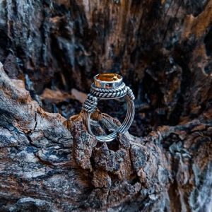 SR010-Citrine Ring Handmade Bali Design