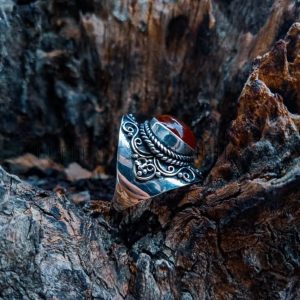 SR013-Carnelian Ring Handmade Bali Design