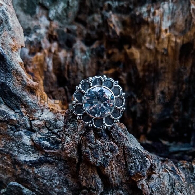 SR018-CZ Ring Handmade Bali Design