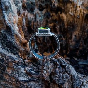 SR019-Peridot Ring Handmade Bali Design