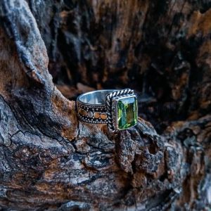 SR019-Peridot Ring Handmade Bali Design