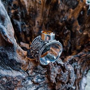 SR020-Citrine Ring Handmade Bali Design